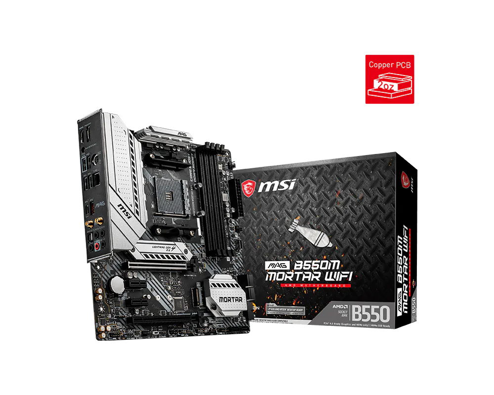 MSI 微星 MAG B550M MORTAR WIFI 主機板