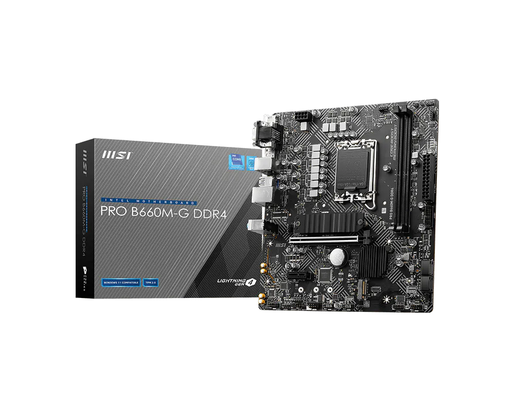 MSI 微星 PRO B660M-G DDR4 主機板
