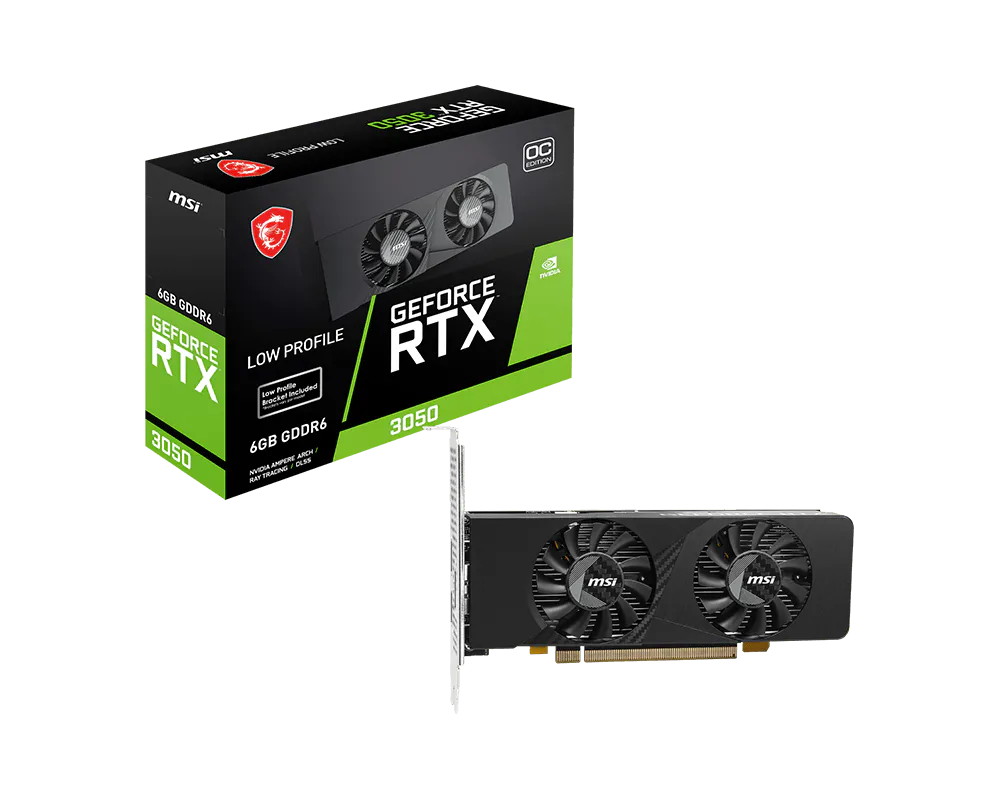 MSI 微星 GeForce RTX™ 3050 LP E 6G OC 顯示卡 圖片 1