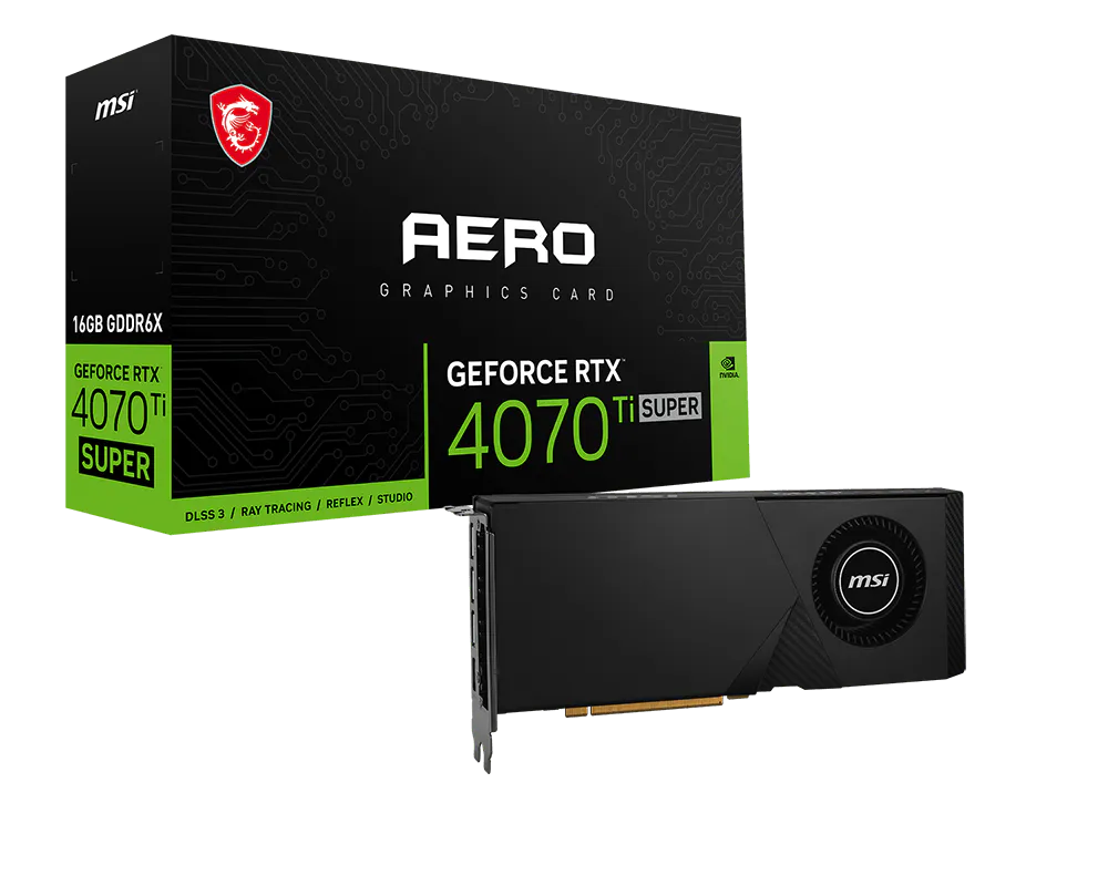 MSI 微星 GeForce RTX™ 4070 Ti SUPER 16G AERO 顯示卡 圖片 1