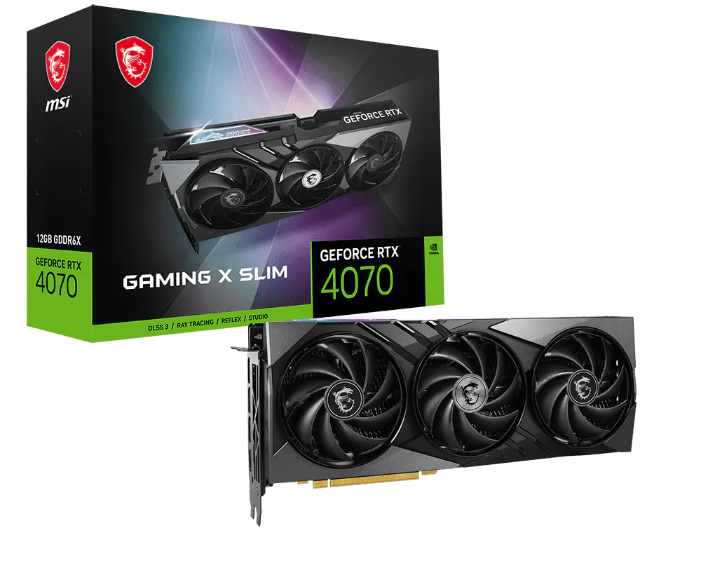 MSI 微星 GeForce RTX™ 4070 GAMING X SLIM 12G 顯示卡 圖片 1