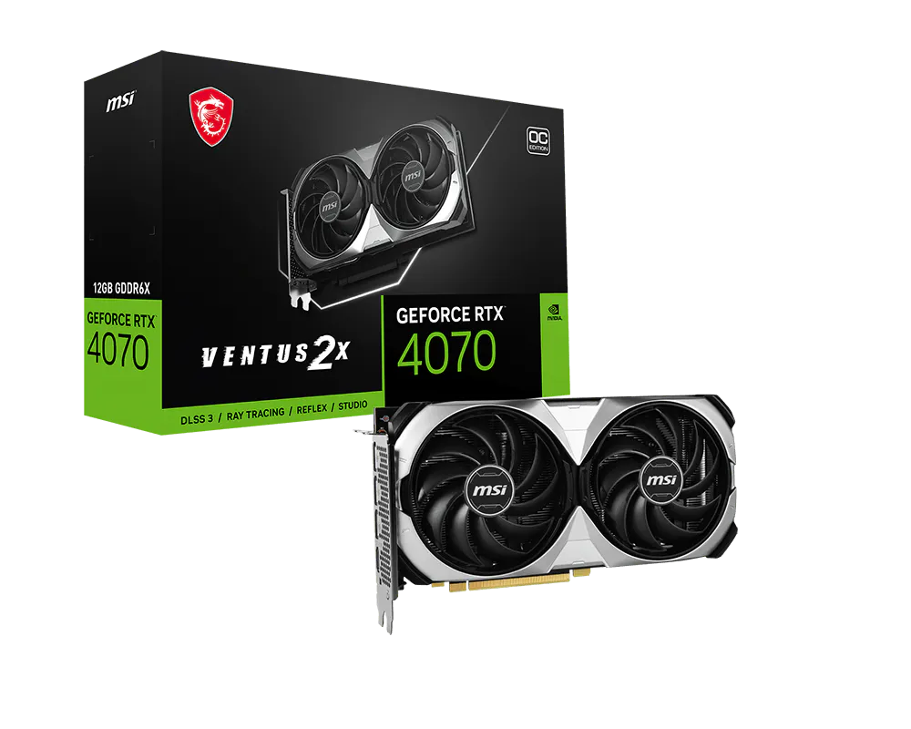 MSI 微星 GeForce RTX™ 4070 VENTUS 2X 12G OC 顯示卡 圖片 1