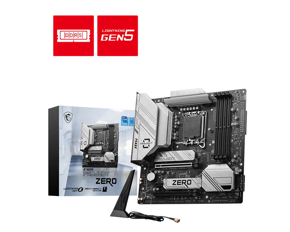 MSI 微星 B760M PROJECT ZERO 主機板