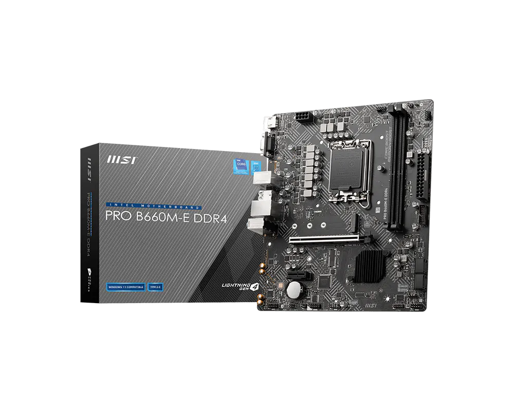 MSI 微星 PRO B660M-E DDR4 主機板