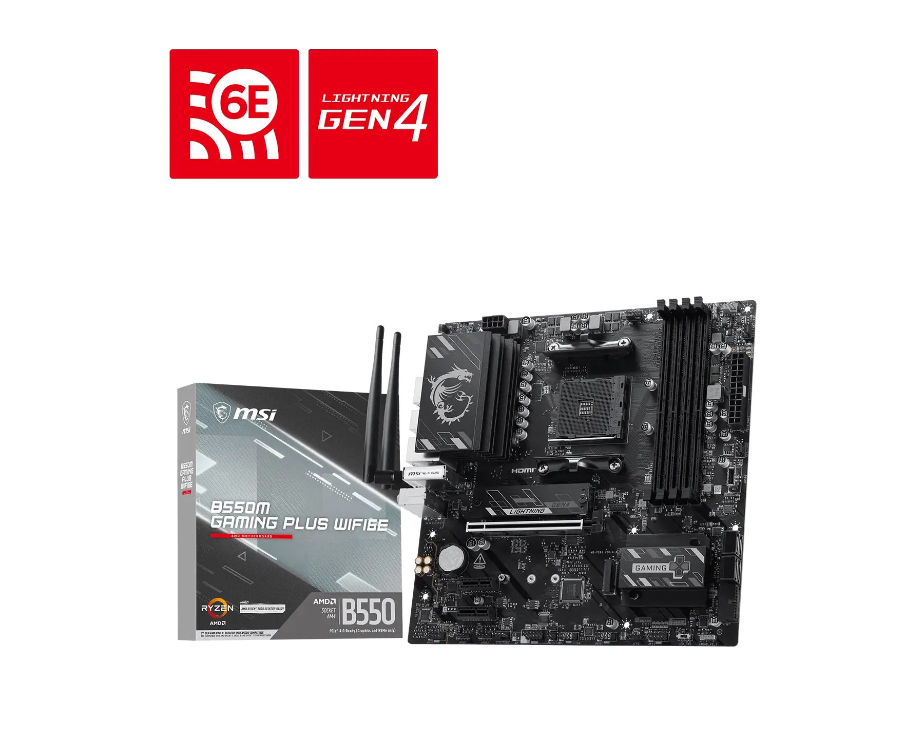 MSI 微星 B550M GAMING PLUS WIFI6E 主機板