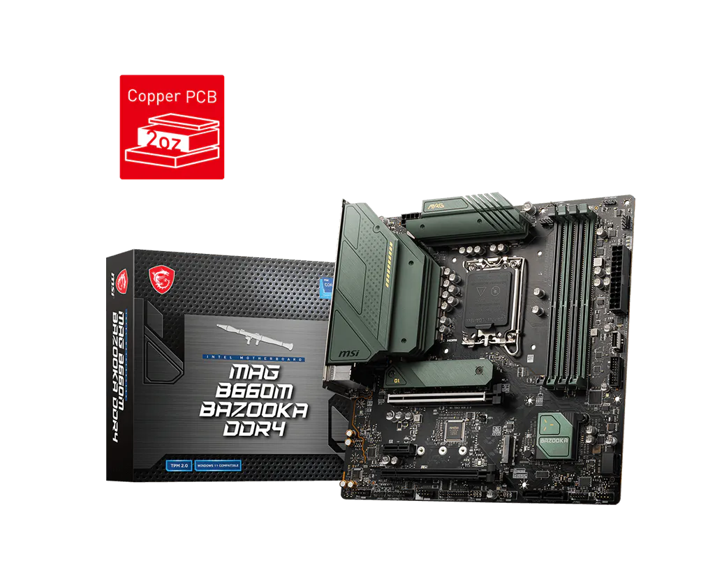 MSI 微星 MAG B660M BAZOOKA DDR4 主機板