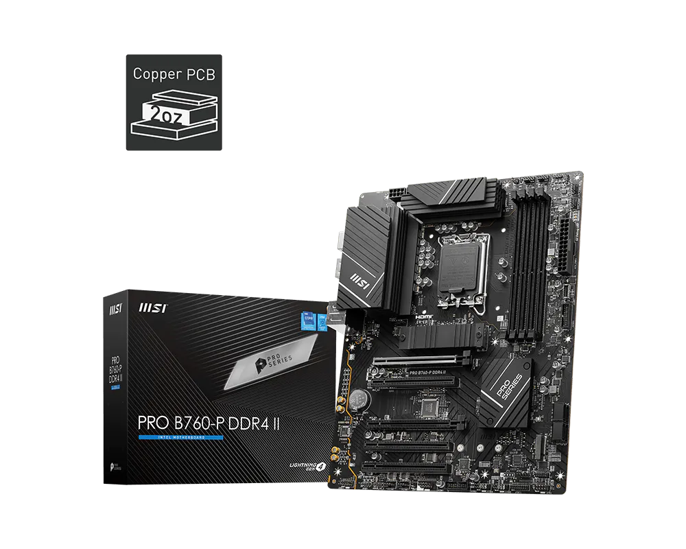MSI 微星 PRO B760-P DDR4 II 主機板