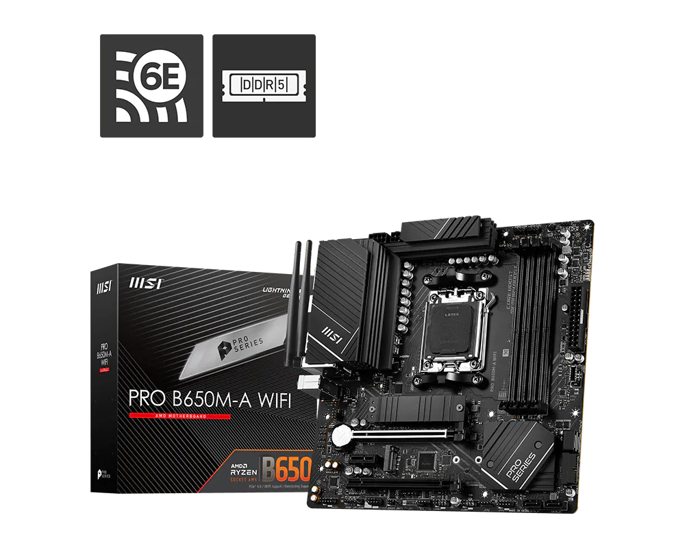 MSI 微星 PRO B650M-A WIFI 主機板 圖片 1