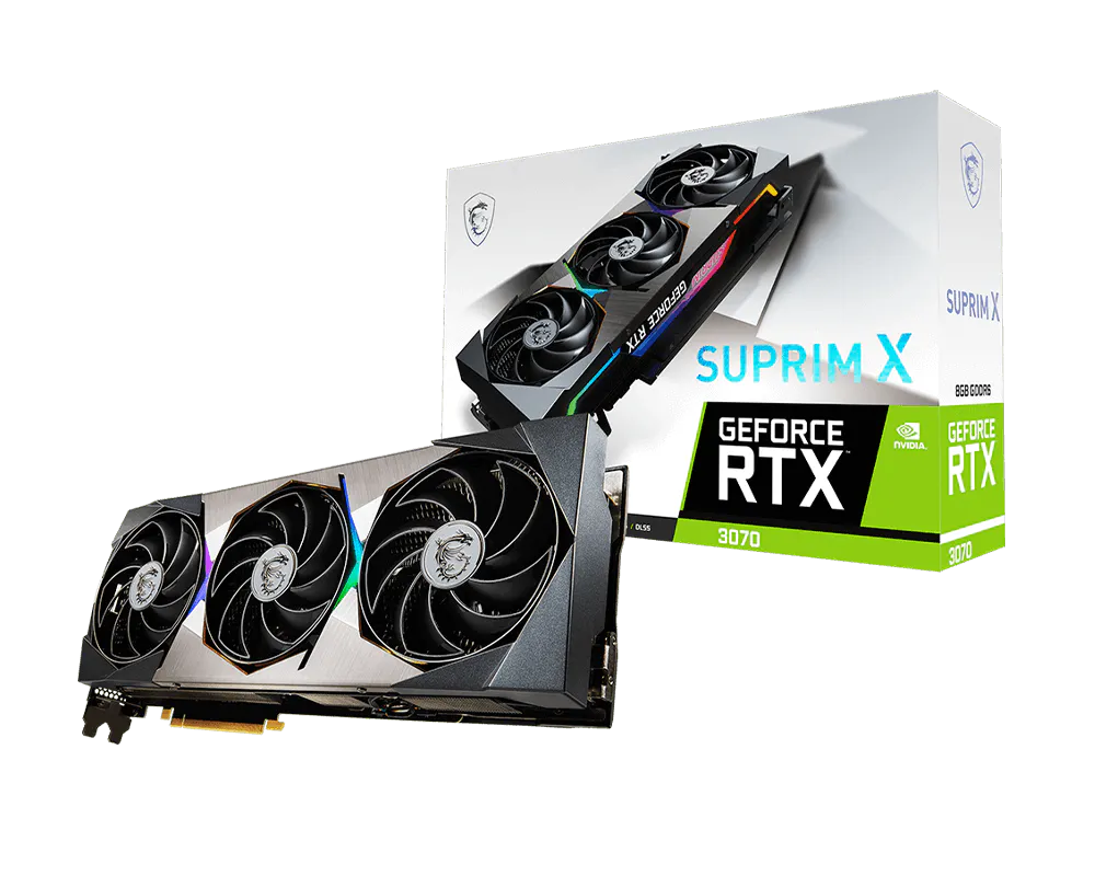 MSI 微星 GeForce RTX™ 3070 SUPRIM X 8G LHR 顯示卡 圖片 1