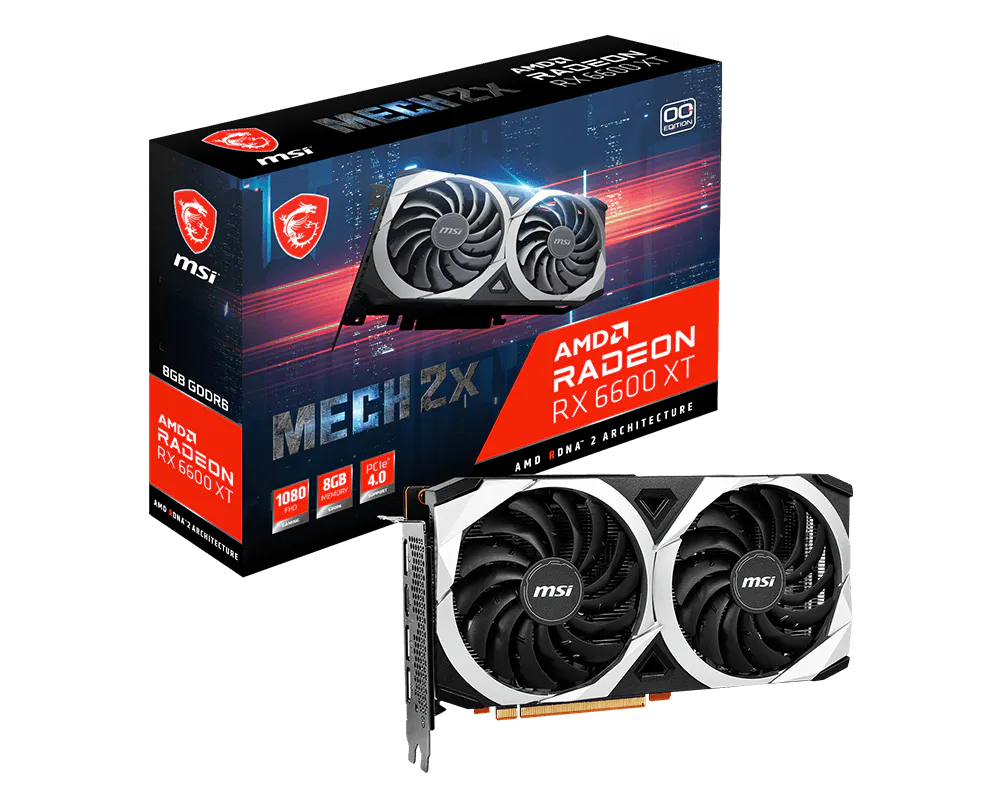 MSI 微星 Radeon™ RX 6600 XT MECH 2X 8G OC 顯示卡 圖片 1