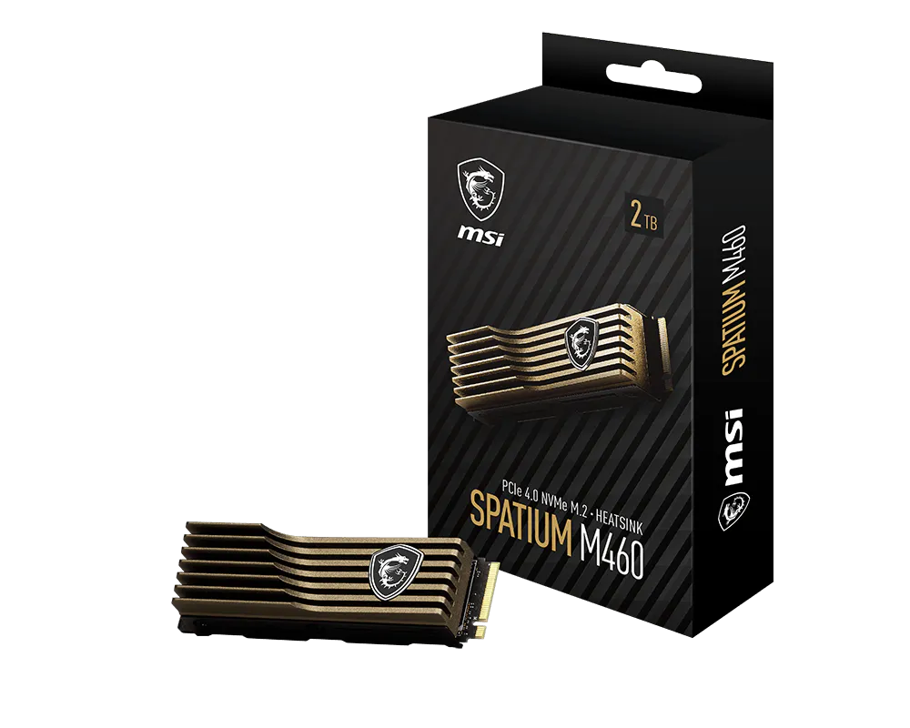 MSI 微星 SPATIUM M460 PCIe 4.0 NVMe M.2 250GB HS 固態硬碟