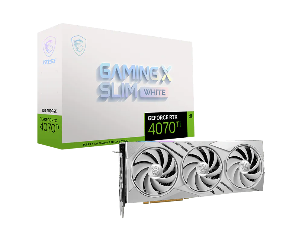 MSI 微星 GeForce RTX™ 4070 Ti GAMING X SLIM WHITE 12G 顯示卡 圖片 1