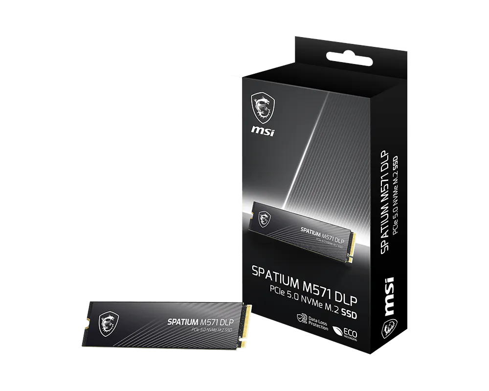 MSI 微星 SPATIUM M571 DLP PCIe 5.0 NVMe M.2 2TB 固態硬碟