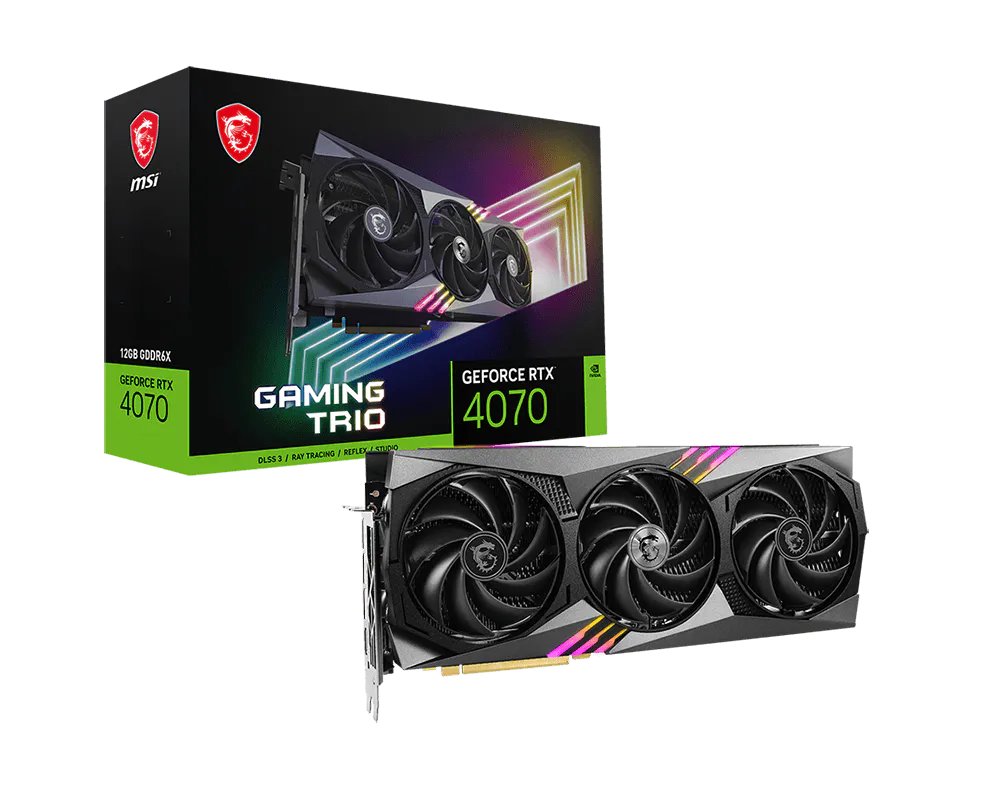 MSI 微星 GeForce RTX™ 4070 GAMING TRIO 12G 顯示卡 圖片 1