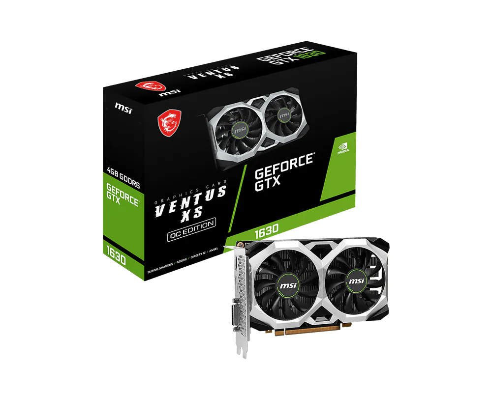 MSI 微星 GeForce® GTX 1630 VENTUS XS 4G OC 顯示卡 圖片 1