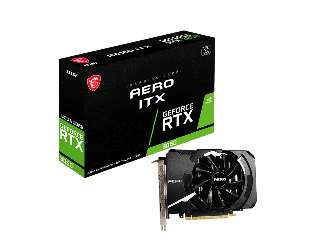 MSI 微星 GeForce RTX™ 3050 AERO ITX 8G 顯示卡 圖片 1