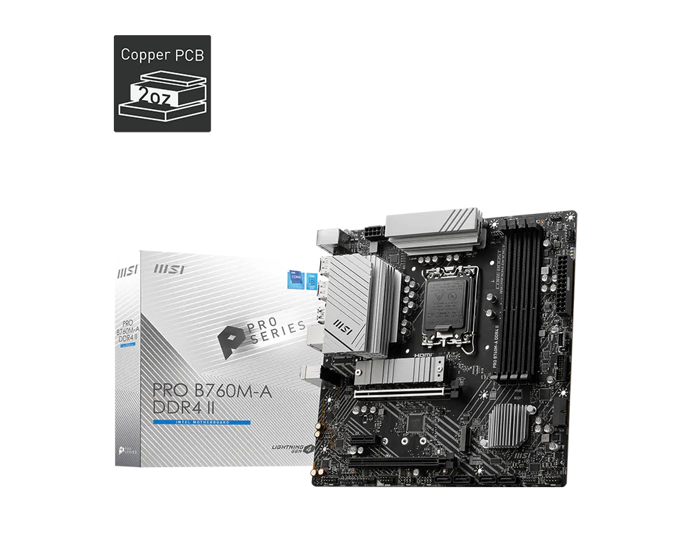 MSI 微星 PRO B760M-A DDR4 II 主機板