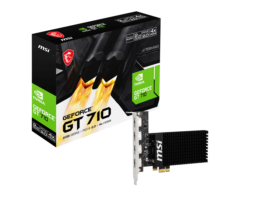 MSI 微星 GT 710 2GD3H 4HDMI 顯示卡 圖片 1