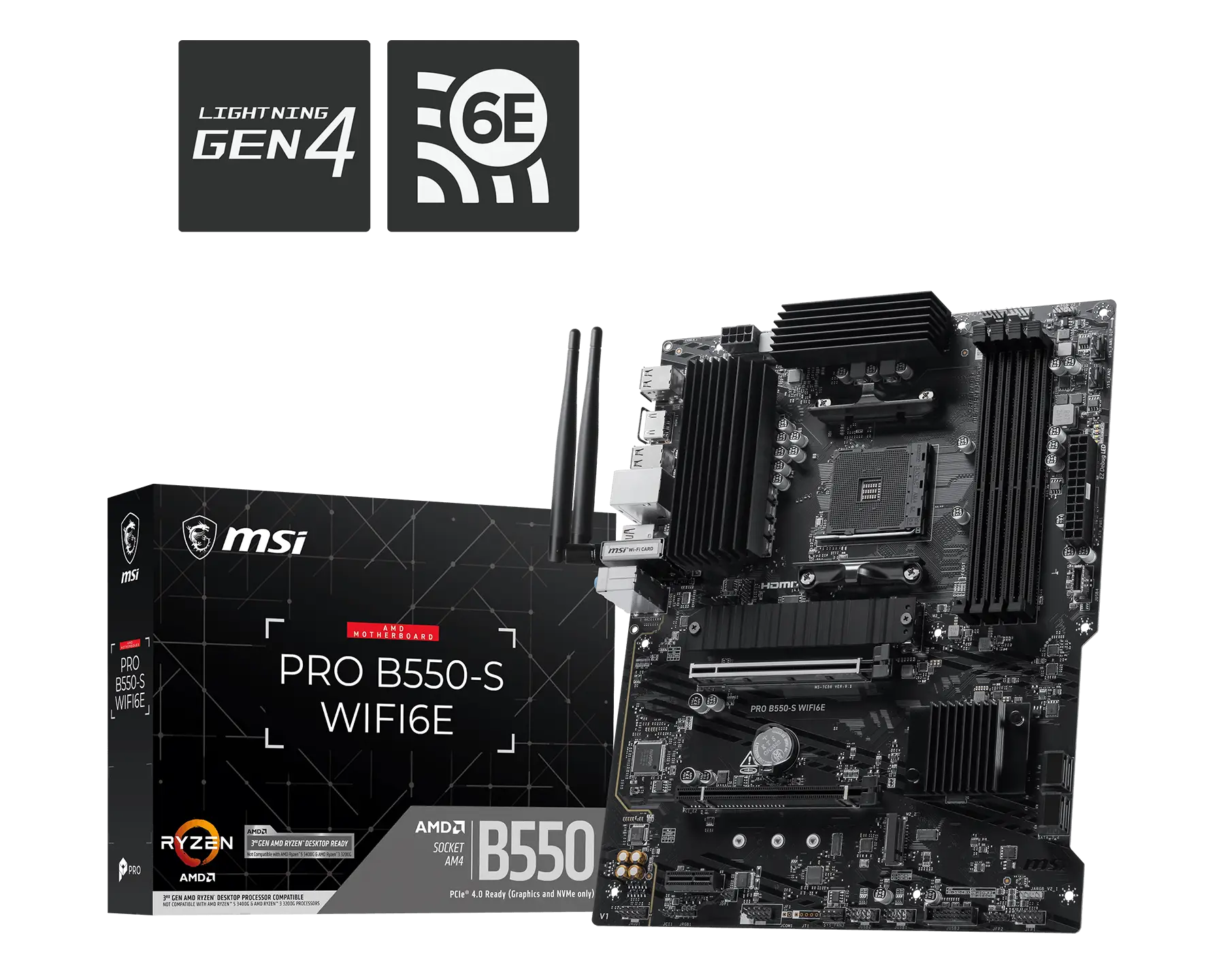 MSI 微星 PRO B550-S WIFI6E 主機板