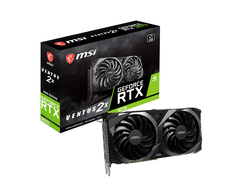 MSI 微星 GeForce RTX™ 3070 VENTUS 2X 顯示卡 圖片 1