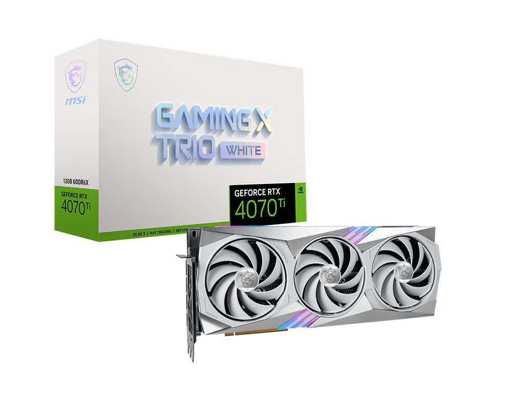 MSI 微星 GeForce RTX™ 4070 Ti GAMING X TRIO WHITE 12G 顯示卡 圖片 1