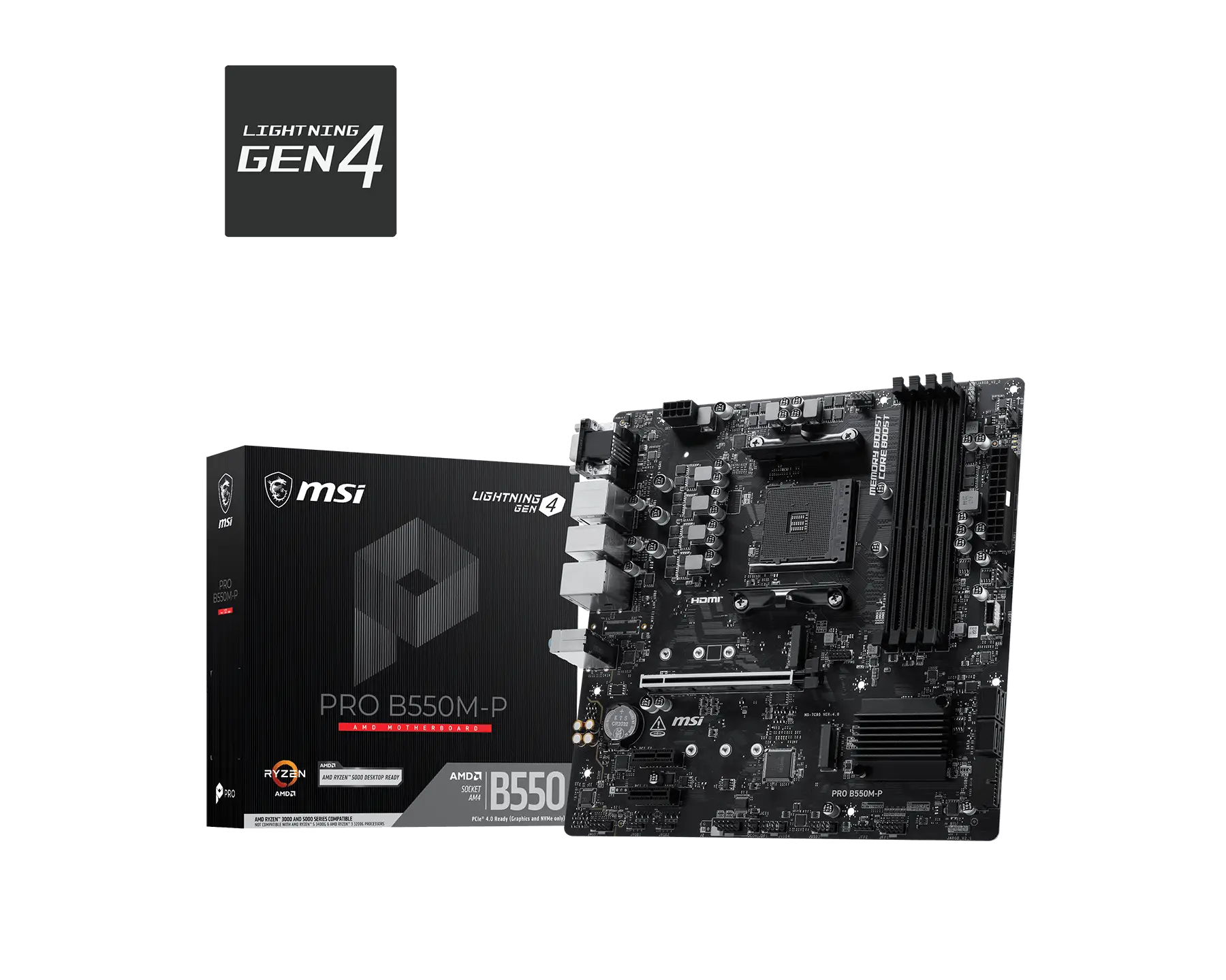 MSI 微星 PRO B550M-P 主機板