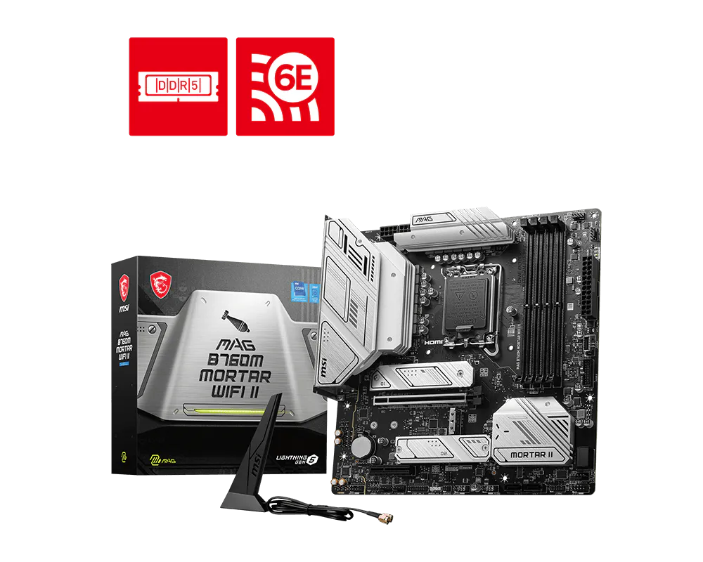 MSI 微星 MAG B760M MORTAR WIFI II 主機板