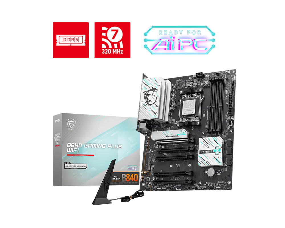 MSI 微星 B840 GAMING PLUS WIFI 主機板