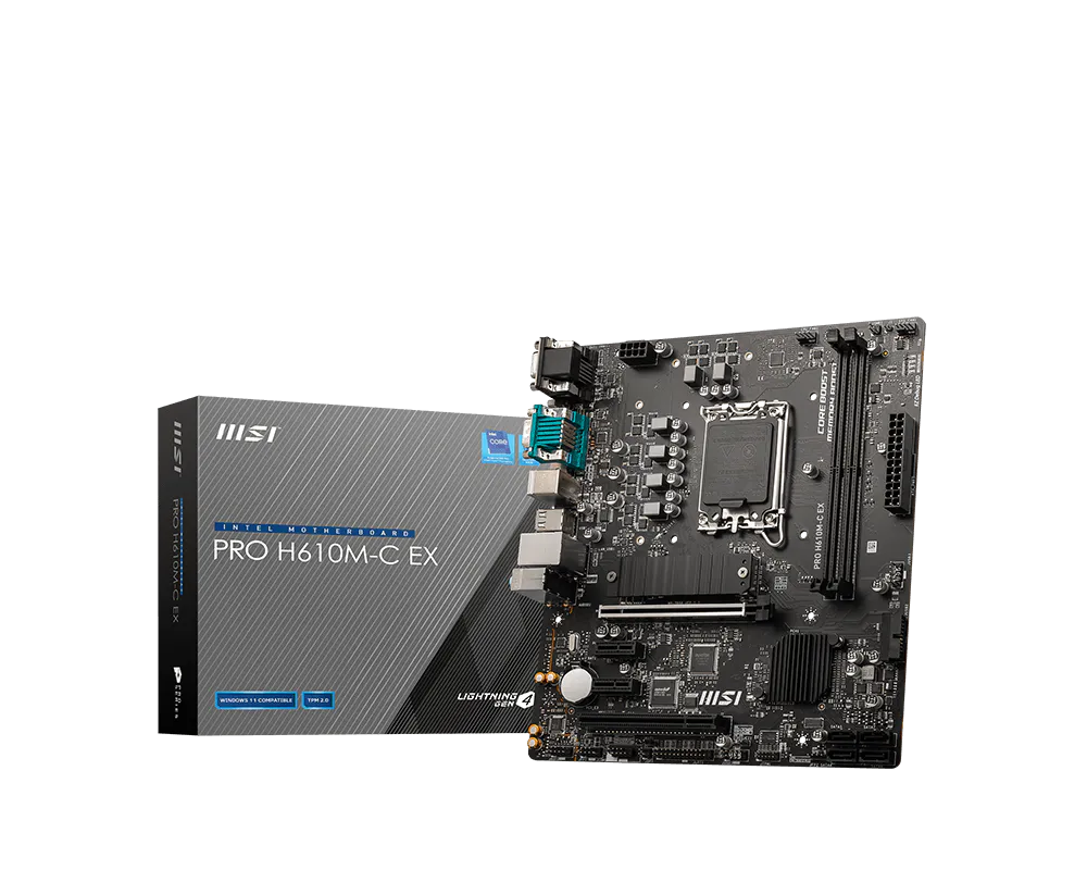 MSI 微星 PRO H610M-C EX 主機板