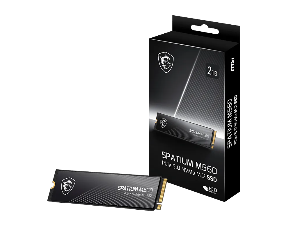 MSI 微星 SPATIUM M560 PCIe 5.0 NVMe M.2 2TB 固態硬碟