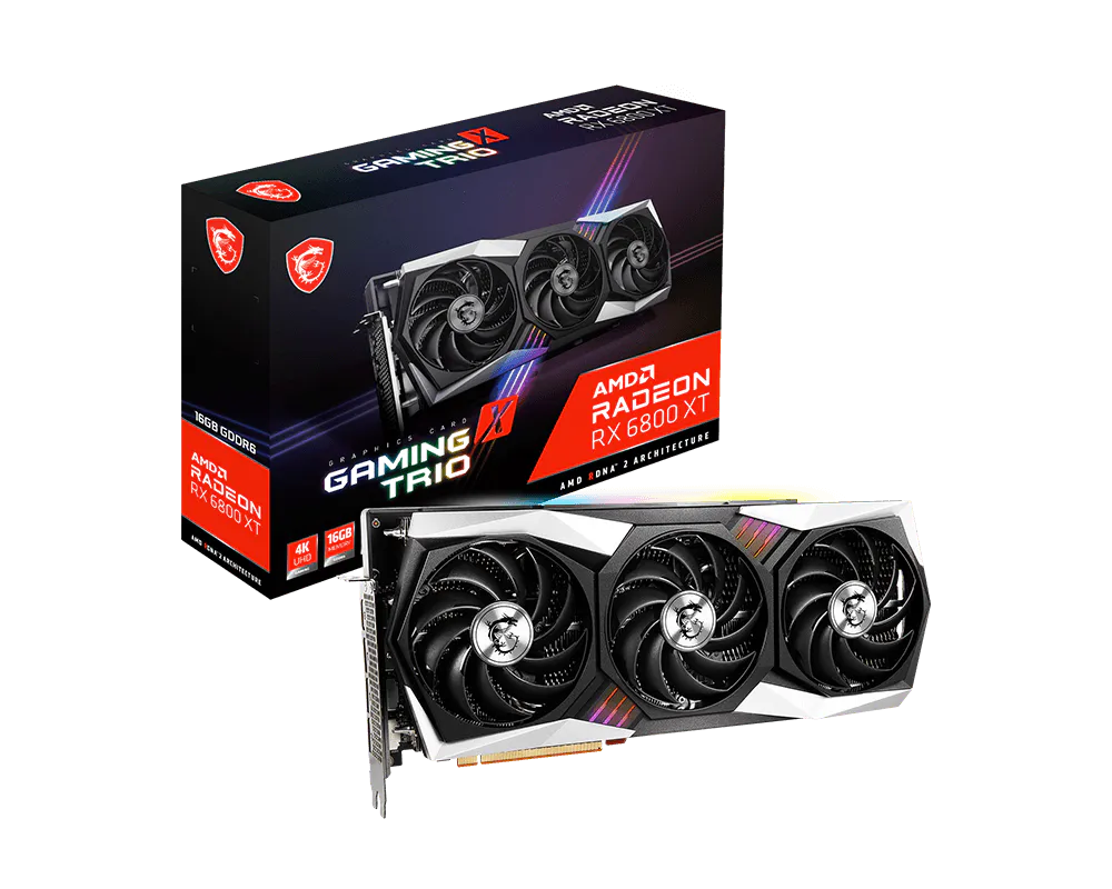 MSI 微星 Radeon™ RX 6800 XT GAMING X TRIO 16G 顯示卡 圖片 1
