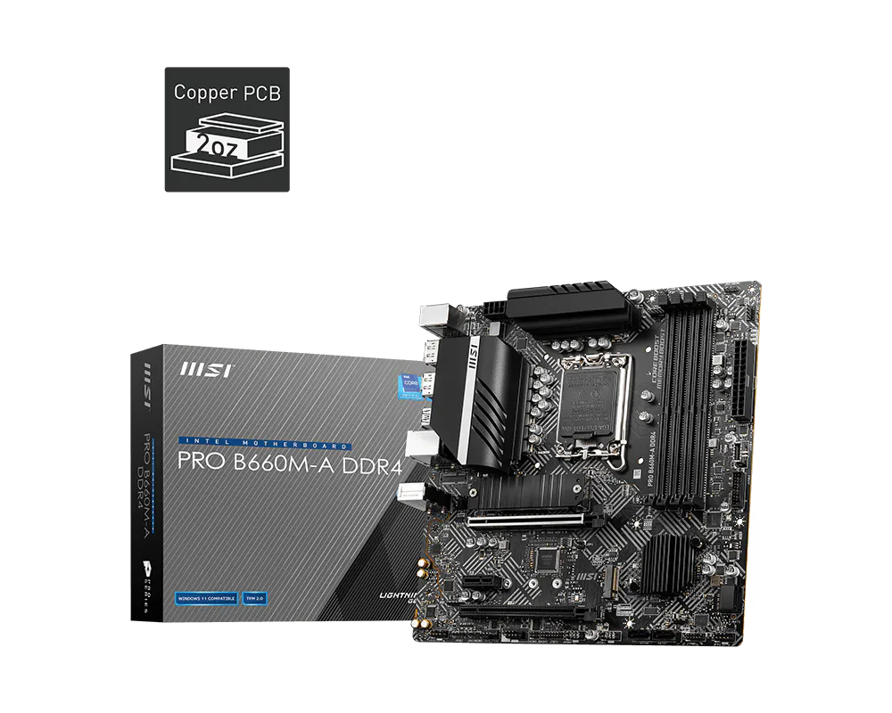 MSI 微星 PRO B660M-A DDR4 主機板