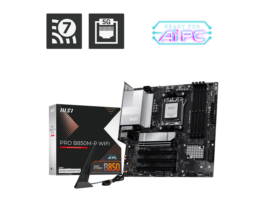 MSI 微星 PRO B850M-P WIFI 主機板