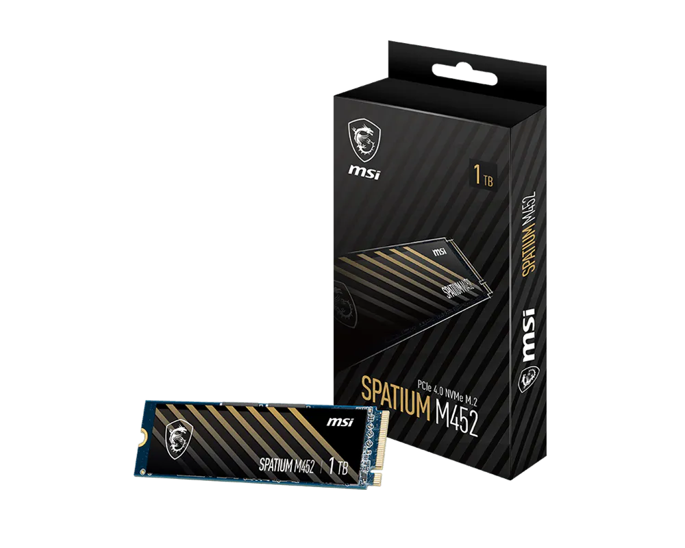 MSI 微星 SPATIUM M452 PCIe 4.0 NVMe M.2 1TB 固態硬碟