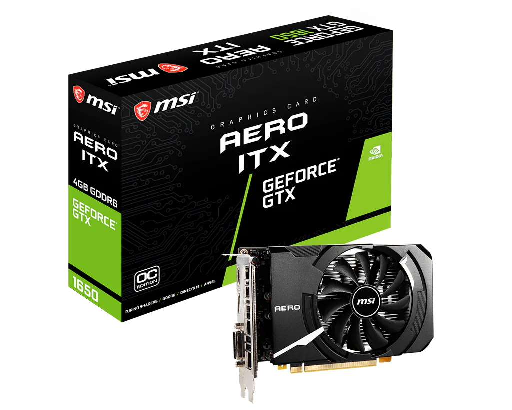 MSI 微星 GeForce GTX 1650 D6 AERO ITX OC 顯示卡 圖片 1