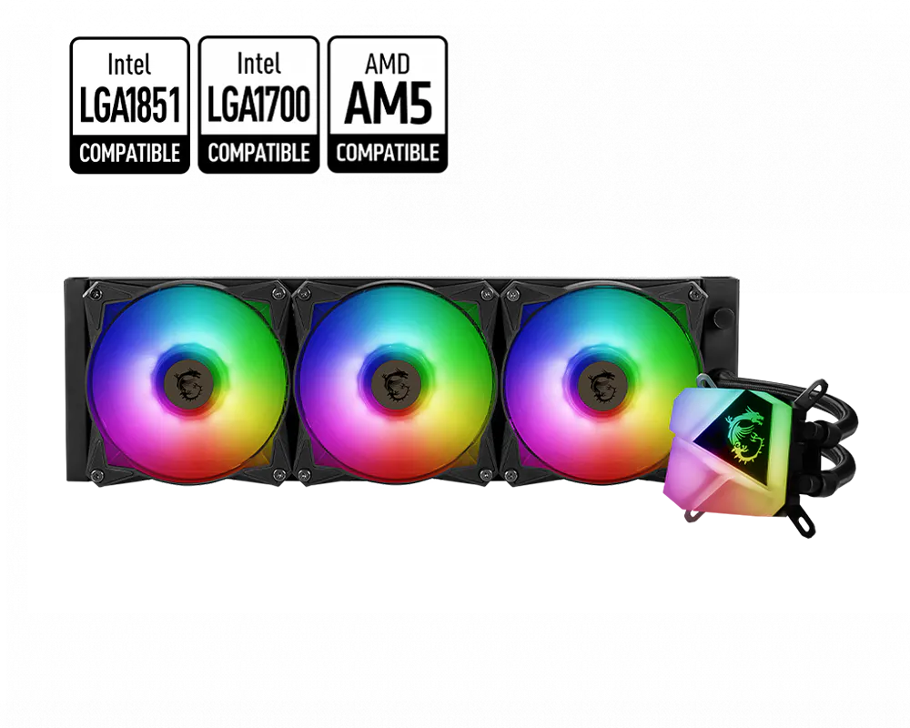 MSI 微星 MAG CORELIQUID C360 一體式 CPU 水冷散熱器 圖片 1