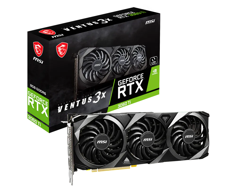 MSI 微星 GeForce RTX™ 3060 Ti VENTUS 3X 顯示卡 圖片 1