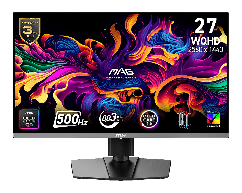 MSI 微星 MAG 272QP QD-OLED X50 螢幕 圖片 1